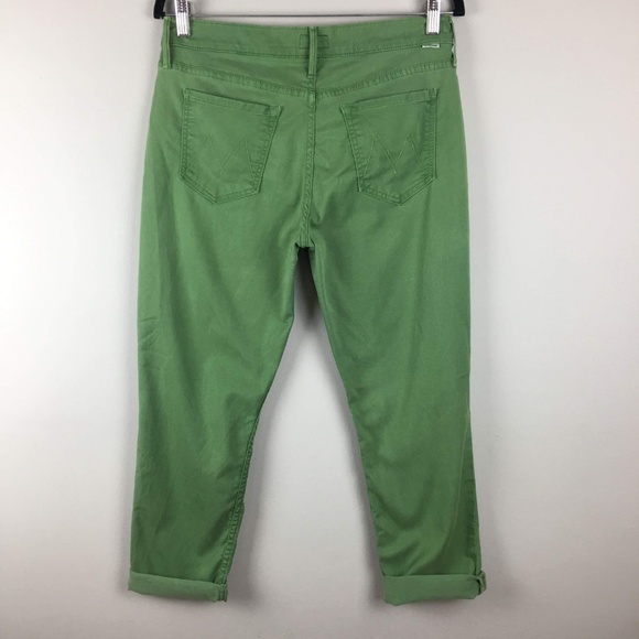 mother the dropout boyfriend green jeans sz 29 - Picture 4 of 8